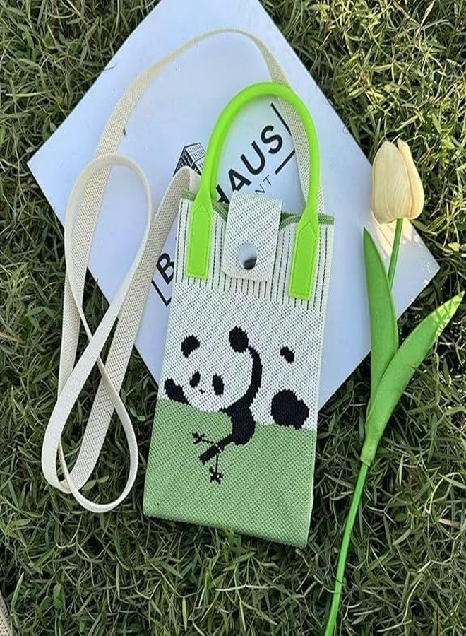 Funspark Cute Panda Kids Shoulder Pencil Pouch with Long Strap | Mini Crossbody Stationery Bag with Snap Closure + Eraser Holder | Lightweight Durable Pouch for Girls & Boys School Use - Image 5